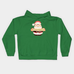 Cute Santa For Christmas & New Year Kids Hoodie